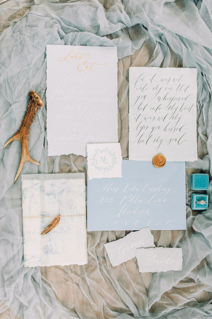 Elegant wedding invitations
