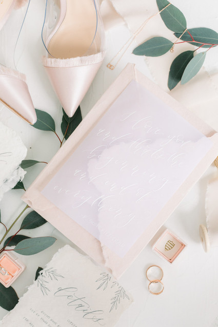 Ethereal stylish blush bridal inspiration