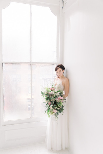 Ethereal stylish blush bridal inspiration