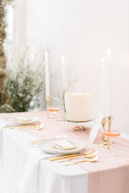 Ethereal stylish blush bridal inspiration