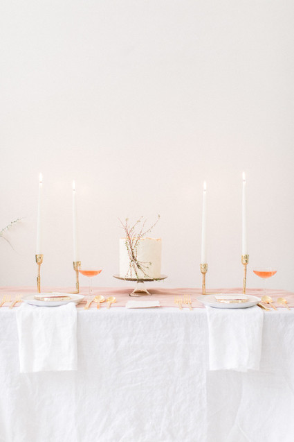 Ethereal stylish blush bridal inspiration
