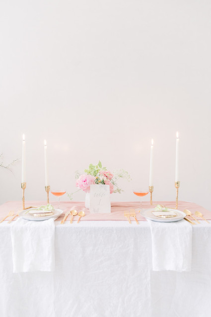 Ethereal stylish blush bridal inspiration