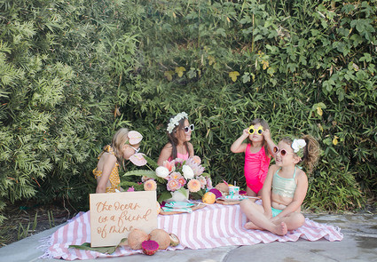 Modern Moana pool party from Beijos Events