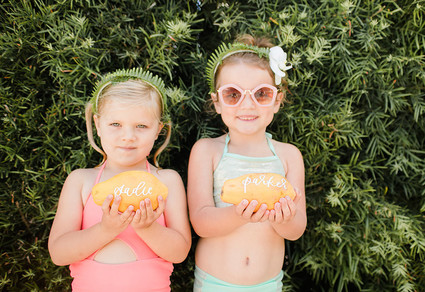 Modern Moana pool party from Beijos Events