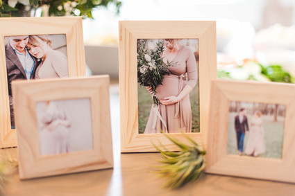 Gender neutral baby shower with DIY wood teether project