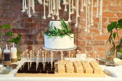 Gender neutral baby shower with DIY wood teether project