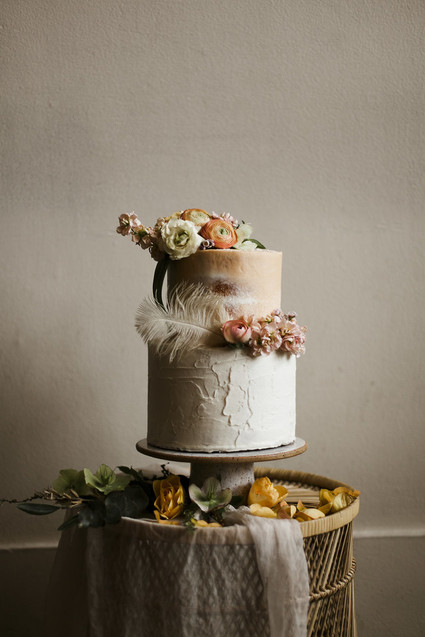 Romantic urban same sex wedding ideas with blush tones