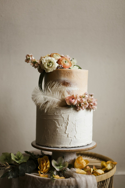 Romantic urban same sex wedding ideas with blush tones