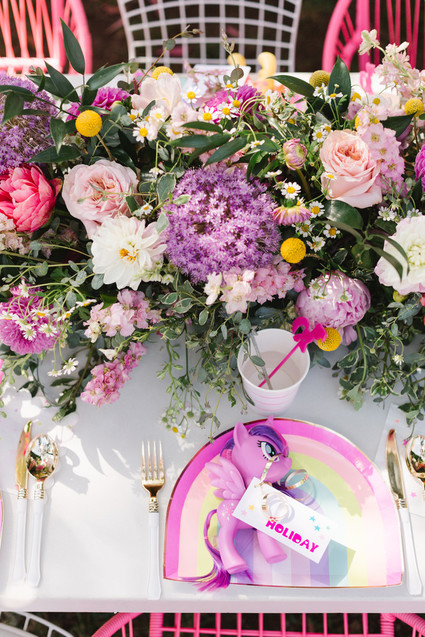 Modern girly My Little Pony birthday party