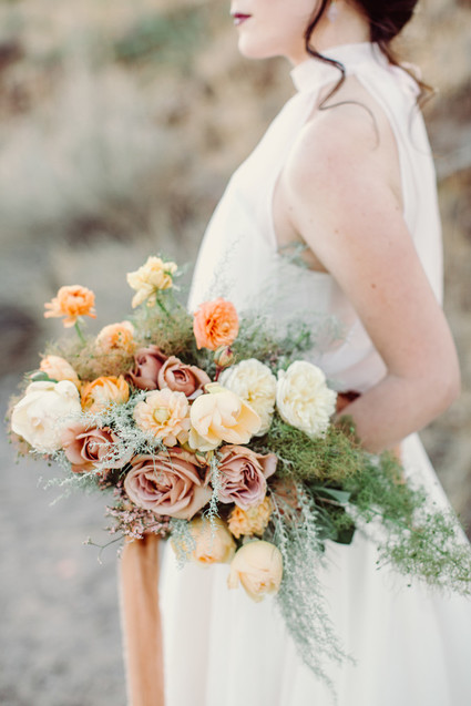 West Pinto terracotta inspired wedding editorial in West Texas