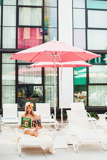 How to throw a super cute pool party bachelorette party Inspiration