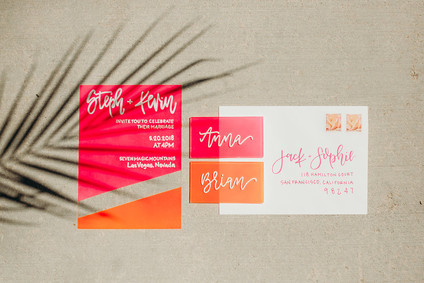 True Romance inspired Las Vegas elopement at Seven Magic Mountains