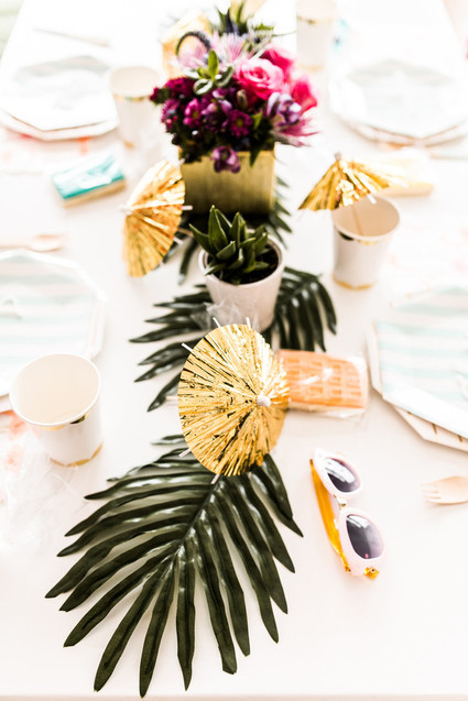 Palm Springs themed birthday party with THE Pink Door