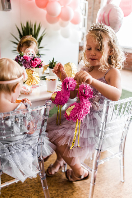 Palm Springs themed birthday party with THE Pink Door