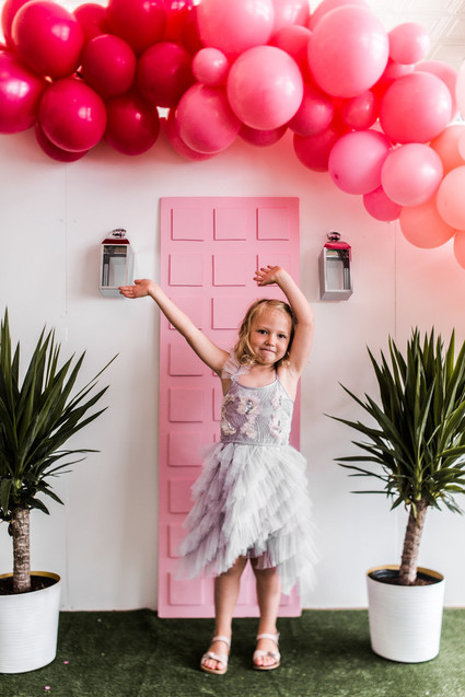 Palm Springs themed birthday party with THE Pink Door