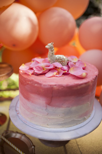 Earth tone llama themed first birthday party