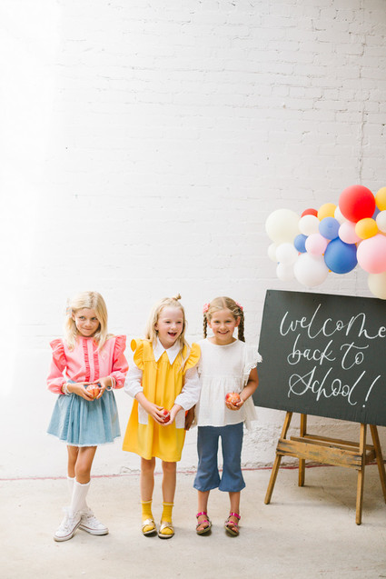 Modern back-to-school party from Beijos Events Inspiration