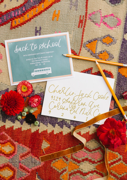 Modern back-to-school party from Beijos Events Inspiration