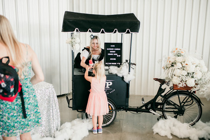 Helicopter-themed baby shower in at Hangar 21 in Orange County