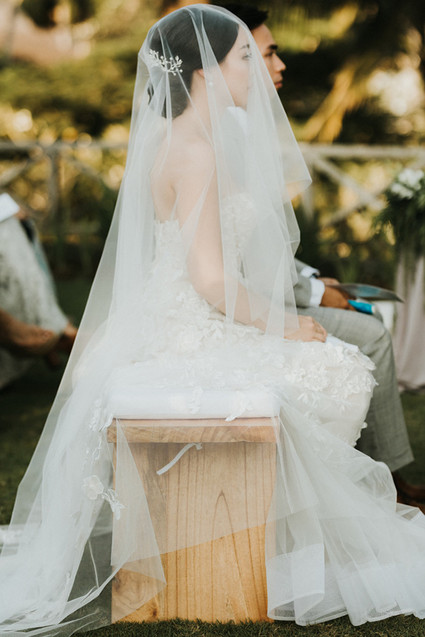 Elegant, romantic white + green wedding at Khayangan Estate in Bali