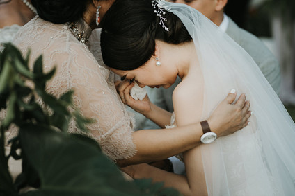 Elegant, romantic white + green wedding at Khayangan Estate in Bali