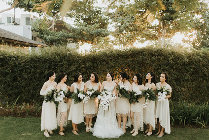 Elegant, romantic white + green wedding at Khayangan Estate in Bali