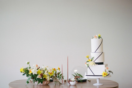 Blush + yellow wedding inspired by daffodils