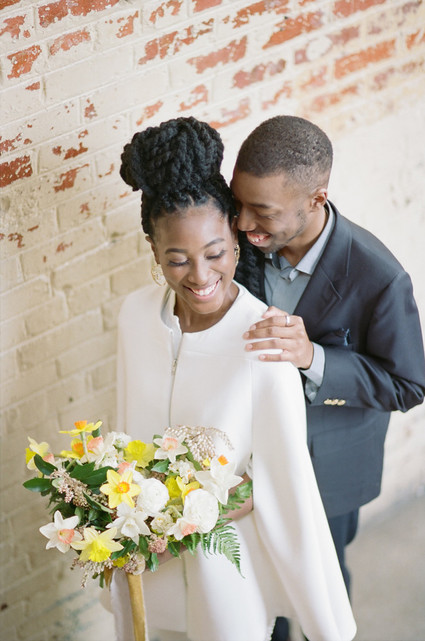 Blush + yellow wedding inspired by daffodils