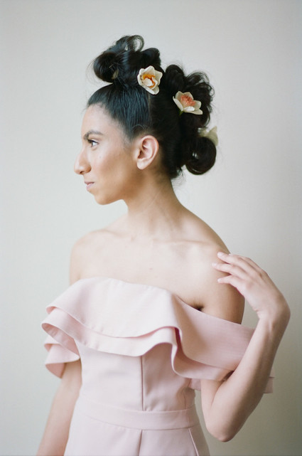 Blush + yellow wedding inspired by daffodils