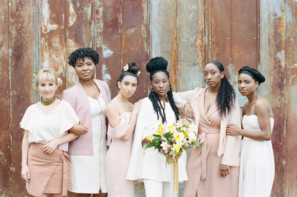 Blush + yellow wedding inspired by daffodils