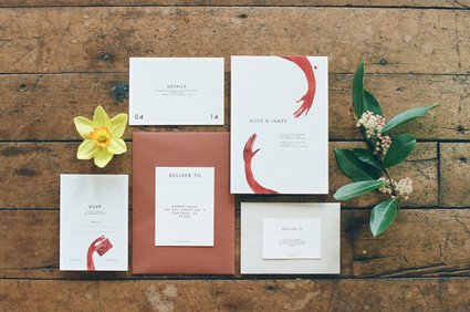 Blush + yellow wedding inspired by daffodils