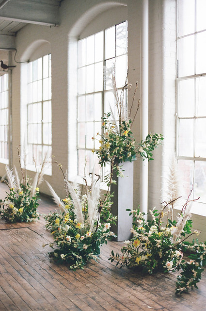 Blush + yellow wedding inspired by daffodils