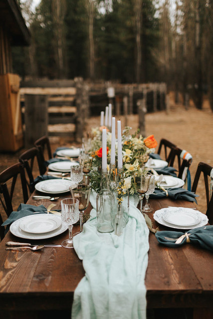 Intimate, rustic summer wedding ideas at The High Desert Museum in Bend, OR