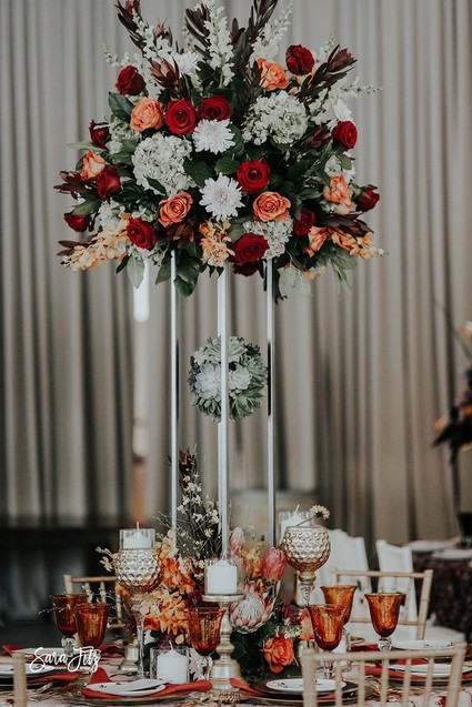 Large floral centerpiece