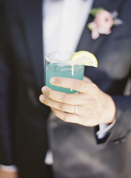 Whimsical pink and blue music-inspired wedding at Allied Arts Guild in Menlo Park