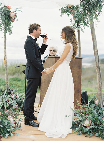 Classic California wedding in an old greenhouse at The Orchid in Santa Barbara