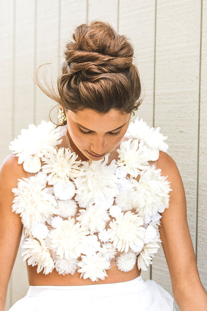 Surf inspired beach wedding in Montauk with the world's cutest dress