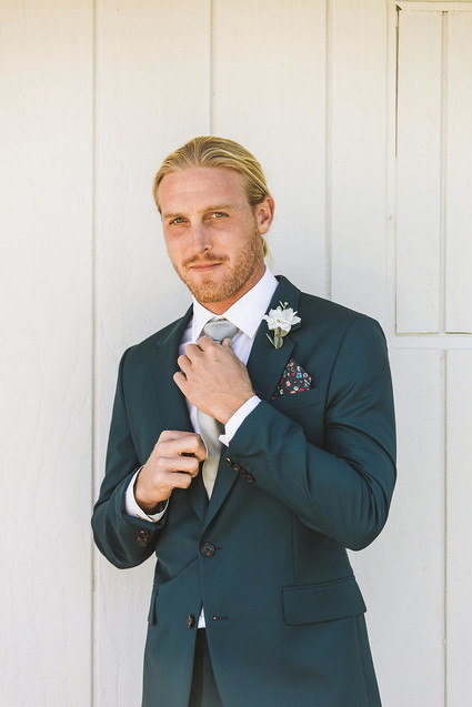 Surf inspired beach wedding in Montauk with the world's cutest dress