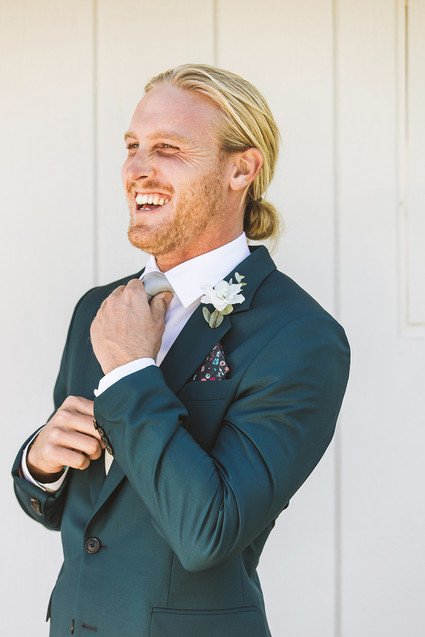 Surf inspired beach wedding in Montauk with the world's cutest dress