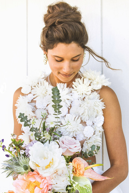 Surf inspired beach wedding in Montauk with the world's cutest dress
