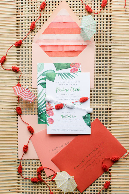 Orange fiesta-themed baby shower