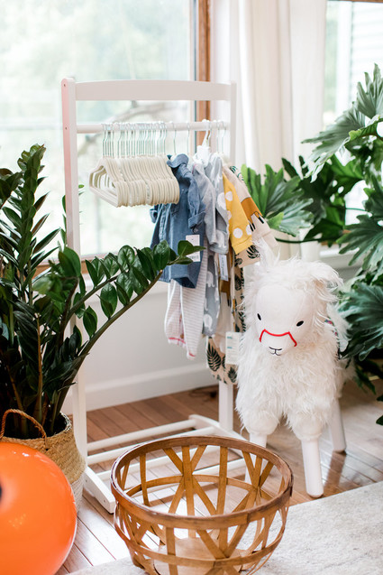 Orange fiesta-themed baby shower