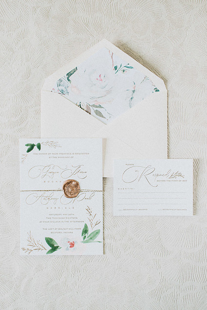 Romantic jewel tone fall wedding in Indiana