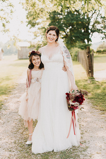 Romantic jewel tone fall wedding in Indiana