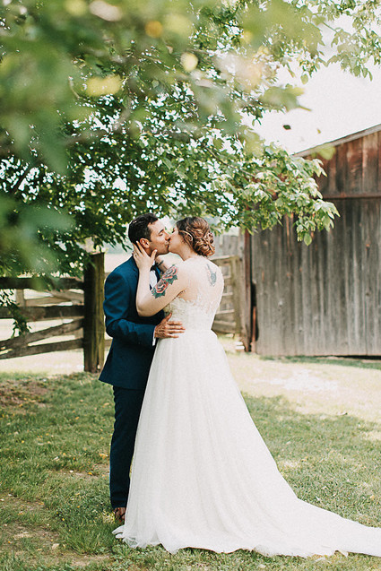 Romantic jewel tone fall wedding in Indiana