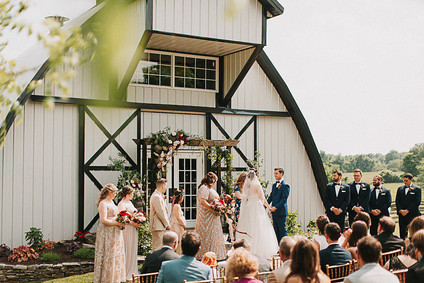 Romantic jewel tone fall wedding in Indiana