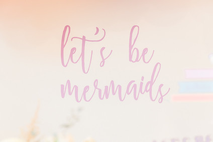 Pastel mermaid birthday party