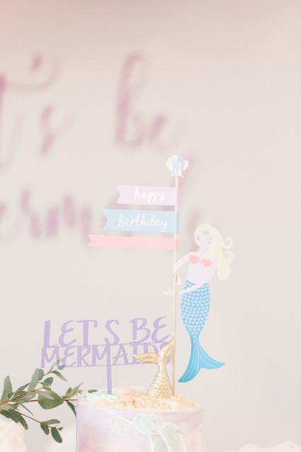 Pastel mermaid birthday party