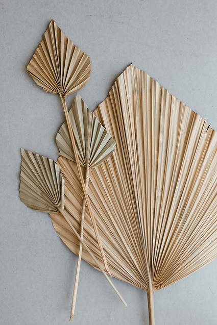 Modern french tropical wedding ideas with dried flowers