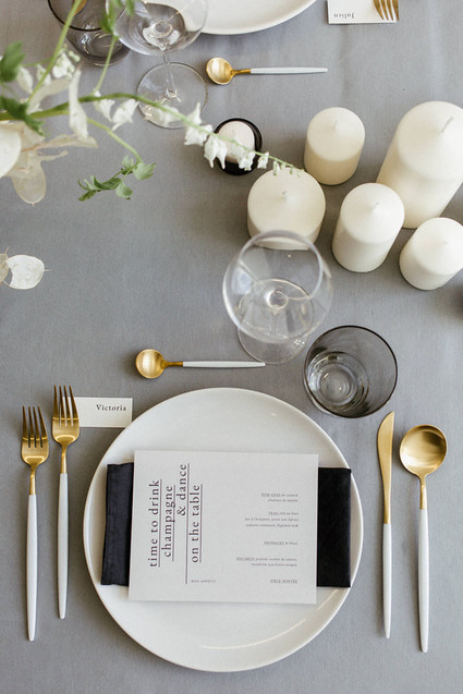 Modern french tropical wedding ideas with dried flowers